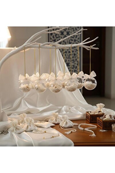 düşle hediyelik Küre İçinde Tesbih Mevlüt Sünet Ramazan Davetleri İçin 10 adet