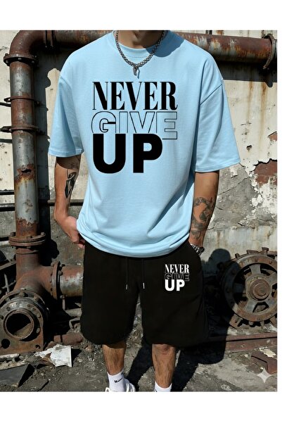 PENTHİLUS Men's Top-Bottom Set - T-Shirt and Shorts Set - Men's Relaxed Fit T...