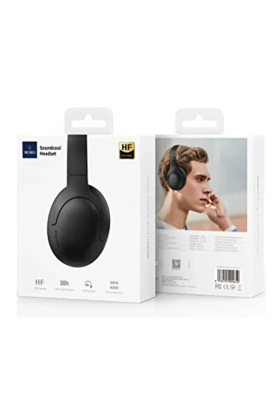 WIWU TD-02W Wireless Bluetooth 5.3 Over-Ear Headset – BLACK