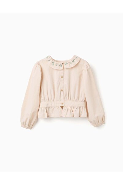 Ziddy قميص قطن طويلة، بيج