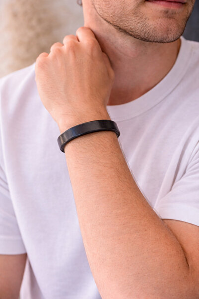 HER ŞEY NOTA www.herseynota.com Brown Black Genuine Leather Men's Bracelet – ...