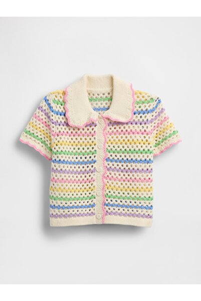 GAP Kız Bebek Çok Renkli Örgü Hırka