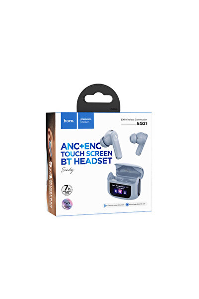 Hoco (EQ21) » Casti Wireless, Ear Buds, BT 5.4, 40/400mAh, ANC+ENC, Touchscre...