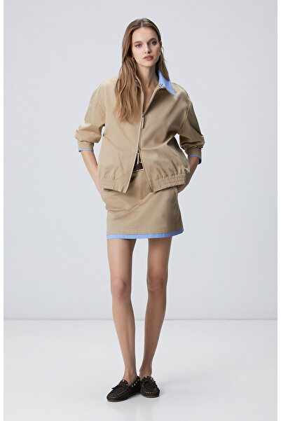 Network Bej Etek Ucu Garnili Mini Etek