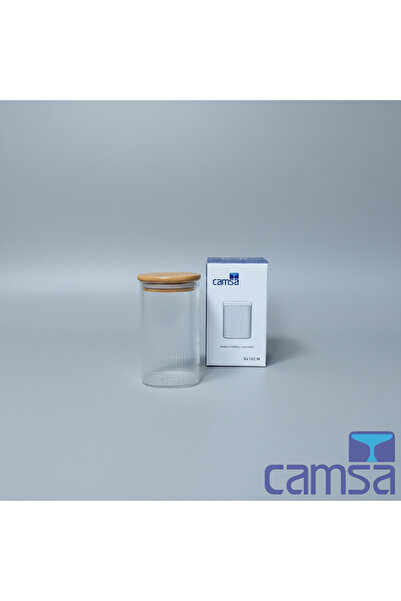 Queen’s Kitchen 6 X 10 cm Bamboo Lid Square Jar