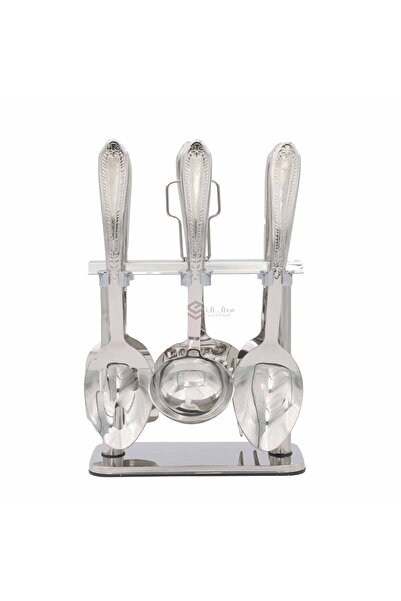 SQF 6-piece small silver stirring spoon set