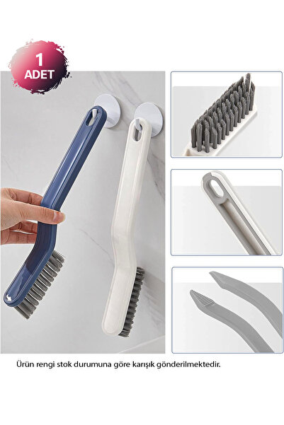 Soillium Dip Köşe Fırçası Cımbızlı Temizlik Fırçası Derz Fırçası Pimapen Temizleme Fırçası Banyo Fırçası