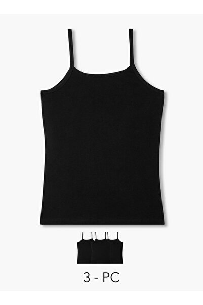 FAV Set of 3 - Regular Fit Tank Top with Spaghetti Straps