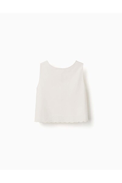 Ziddy قميص بأكمام قصيرة، أبيض