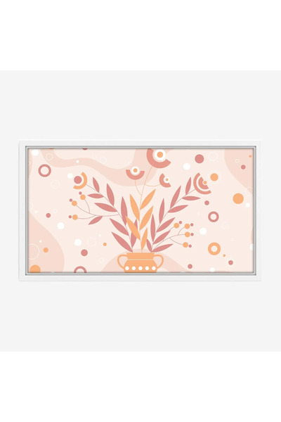 Tajridhome لوحة زهور - وعاء مزهر - ألوان دافئة - مبهج - لوحات فن عصري - لوحات...