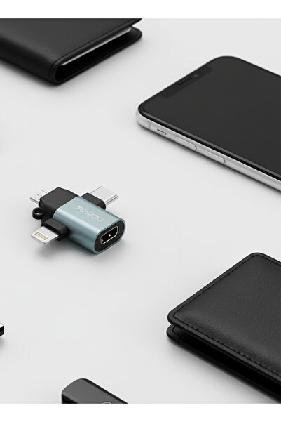Generic محول OTG ثلاثي الوظائف 🔌   موصل متعدد المنافذ من نوع Lightning وMicr...