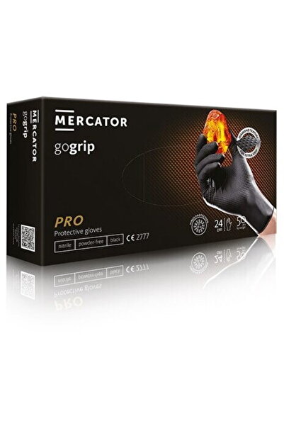 Diverse Manusi nitril GOGRIP negre, M, 50 buc