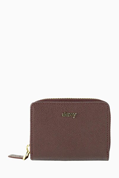 DAMY محفظة نسائية من الجلد الطبيعي 910 - أحمر كلاريت