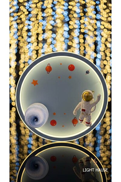 LİGHT HOUSE Astronot Modelli Plafonyer Çocuk Odası Avize