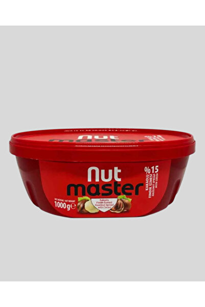 Nut Master Kakaolu Fındık Ezmesi %15 Fındık 1000 Gr Kase