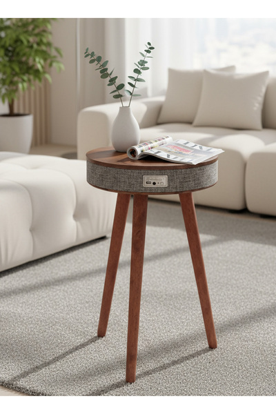 Generic Smart Wood Coffee Table with Bluetooth Speaker & Wireless Charging - ...