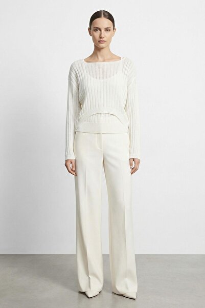 Soul Women's Knitted Two-Piece Blouse Set - 31779Blz - Ecru