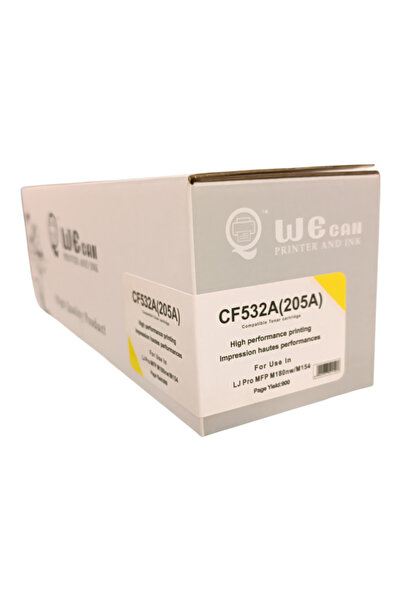 Wecan حبر CF532A 205A أصفر (Yellow) متوافق مع طابعات HP