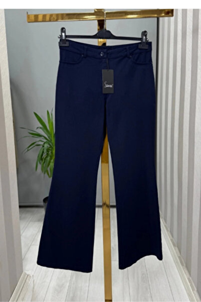 BEİAZ Sentez Kanvas İspanyol Paça Pantolon