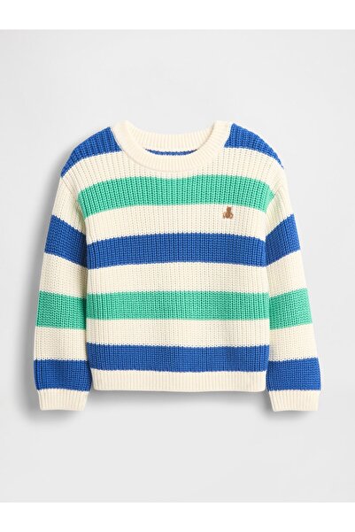 GAP Erkek Bebek Çok Renkli Shaker-Stitch Kazak