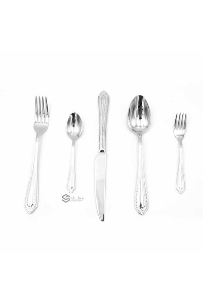 SQF 30-piece silver cutlery set (spoons, forks, and knives)