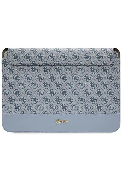 Guess Sleeve GUCS14PS4SGB 14" blue/blue 4G Stripe Metal Logo