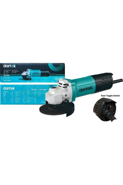 DARTEK 850W Angle Grinder 115mm – 12000rpm Professional Electric Grinding & C...