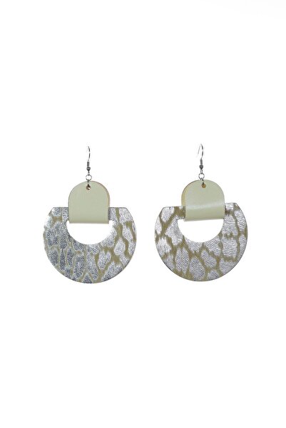 HAIArt Halo Earrings - Animal Print + Beige