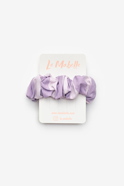 Le Mabelle Дівчача гумова шпилька з фіолетовим смугастим візерунком