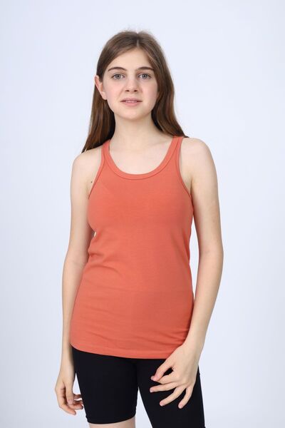 Toontoy Girl's Crew Neck Basic Undershirt