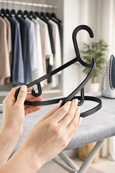 Nandy Home 30 Adet Slim Elbise Askısı - Esnek ve Dayanıklı Kıyafet Askısı