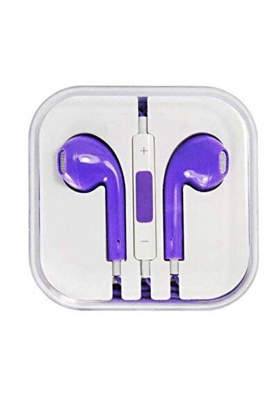 Generic سماعة أذن مزودة بجهاز تحكم عن بعد وميكروفون لهاتف آيفون 6/6 بلس، لون ...