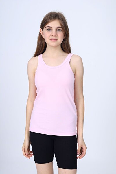 Toontoy Girl's Crew Neck Basic Undershirt