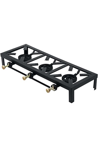 Türkiye موقد غاز ثلاثي الشعلات شديد التحمل للمطابخ التجارية