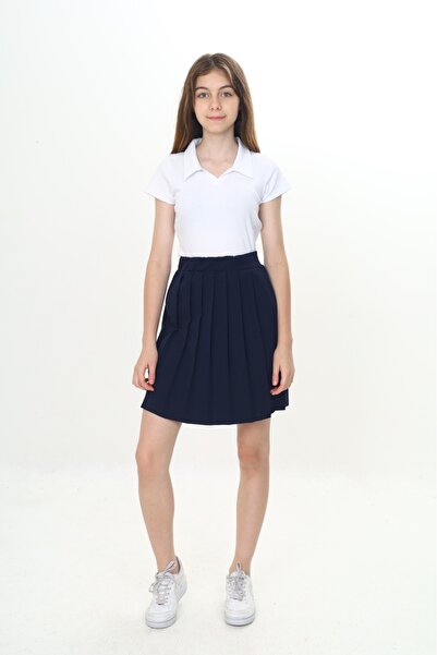 Toontoy Girl's Pleated School Skirt