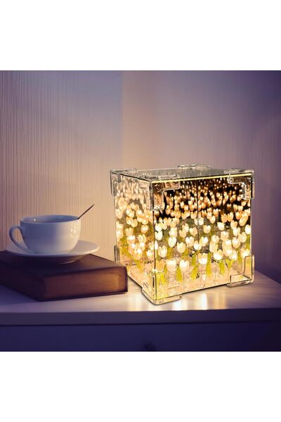 HPYTECH 🌷 Mirrored Tulip Night Light 🌷 💖 Romantic Tulip Night Light 🌷 DIY (Do It Yourself)