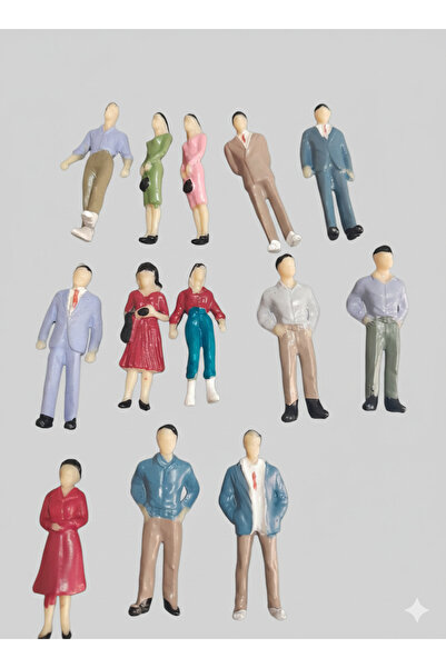 sfs elektrik figür insan figürü maket müze teraryum süsleme 5 li paket içinde...