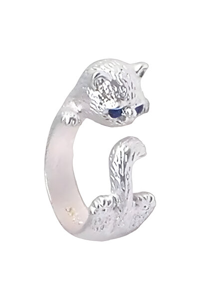 EFAYN.RO Cute ring, cute kitty pattern, universal size, adjustable, unisex, s...