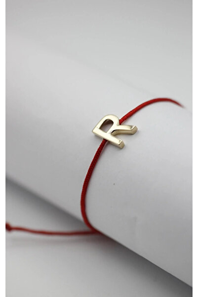 DİAMİNE PIRLANTA 14 Ayar Altın R Harf İp Bileklik ( Tüm Harfler )