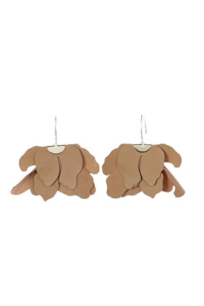 HAIArt Large Flower Earrings - Camel