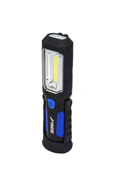 DEDRA EXIM Rechargeable flashlight 3W COB LED + 1W LED, USB power supply for ...