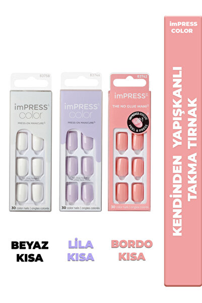 Impress Kendinden Yapışkanlı Takma Tırnaklar KIMC03-07-19