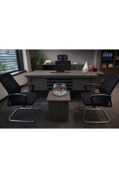 Hünkar Mobilya Tuna Ofis Takımı (Antrasit) Ofisinizde düzen, şıklık ve konfor...
