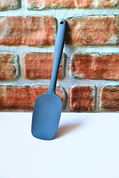 ELEGANCEV Silicone Hard Flat Spatula - Gray Color - 27 cm - 1 Piece