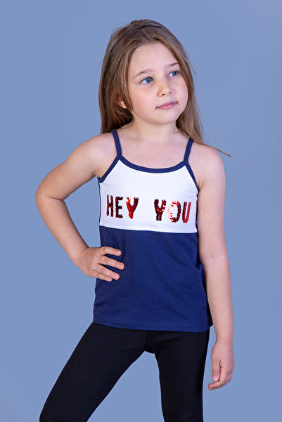Toontoy Girl's Printed Square Neck Basic Undershirt