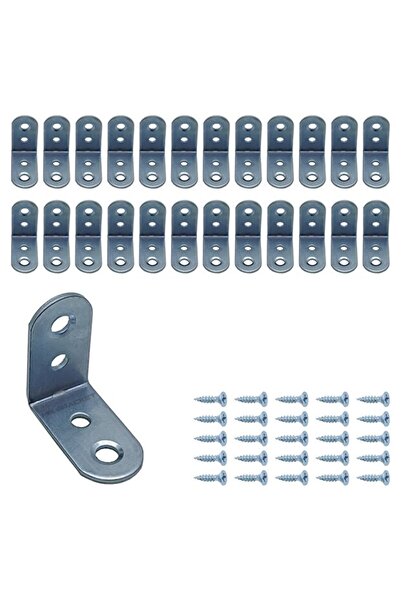 BAŞKAN YAPI HIRDAVAT 10 ADET Demir Gönye Köşebent 15x27x27mm - Mobilya Dolap ...