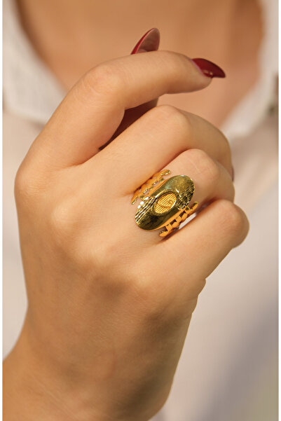 güneyler altın VAV HARFİ FANTAZİ YÜZÜK 22 AYAR A077236