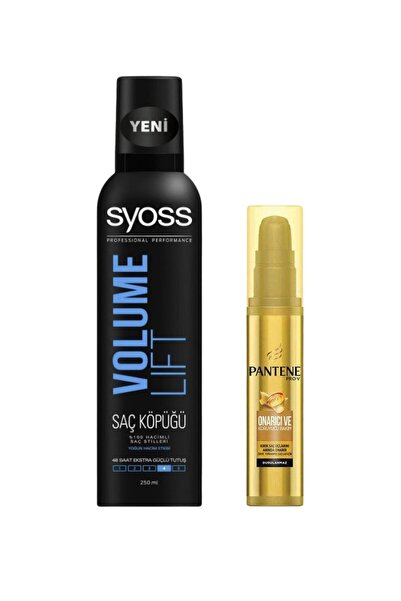 Syoss Pure Volume 250 ml Saç Köpüğü + Pantene Onarıcı ve Koruyucu Bakım Serumu