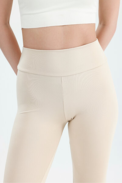 nikka Tightening High Waist Women's Cream Leggings