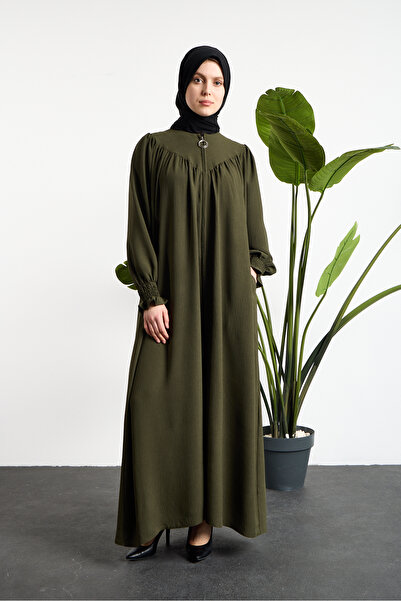 OKTAYUSTA COLLECTİON V Robalı Mevlana Cut Tesselated Ferace Khaki